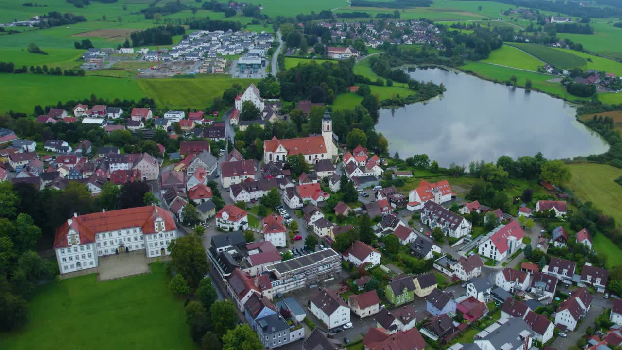 空中的城市kie ßlegg在德国视频素材