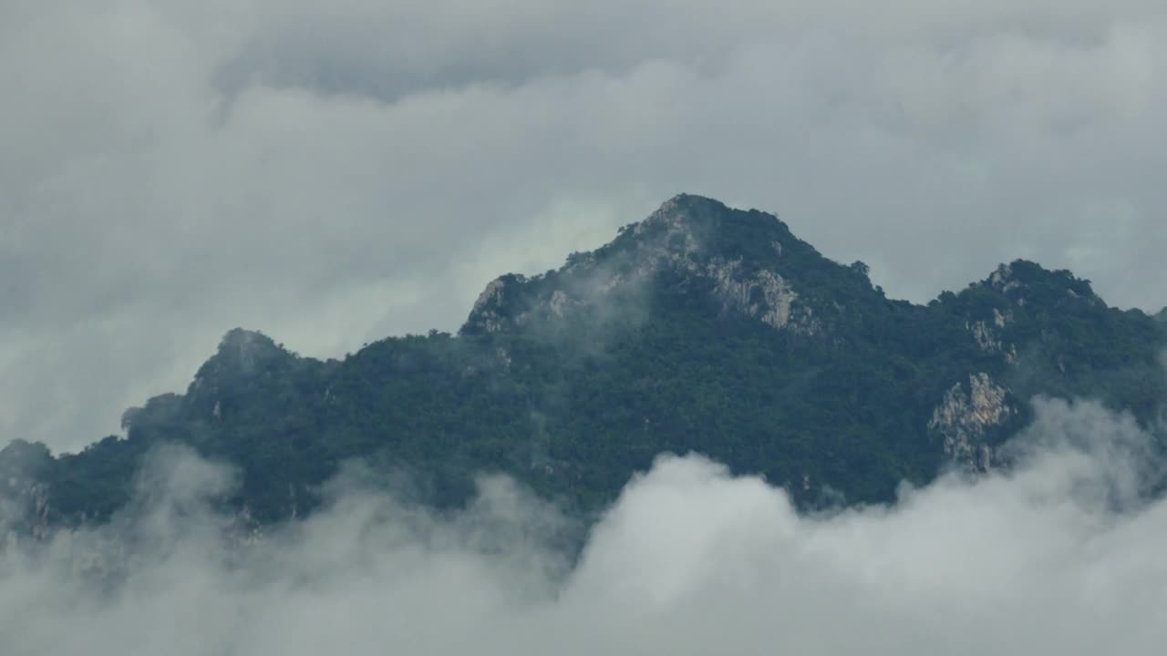 山上的雾，视频素材