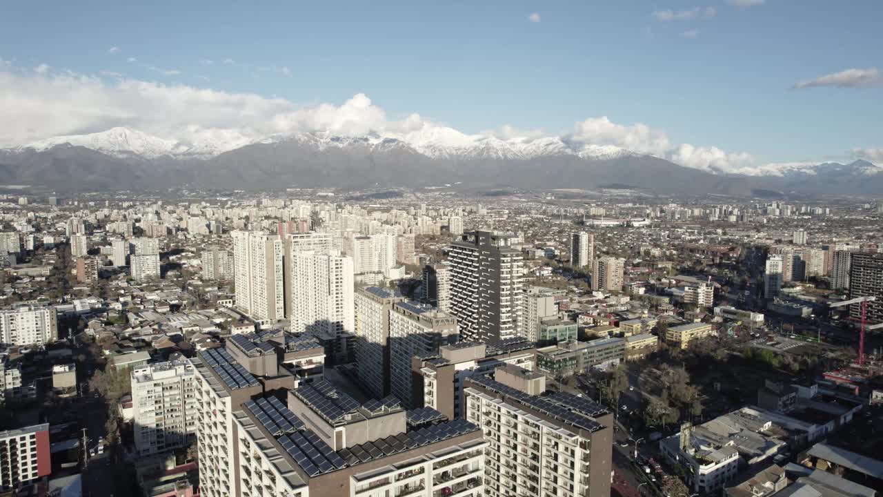 智利圣地亚哥鸟瞰图视频素材