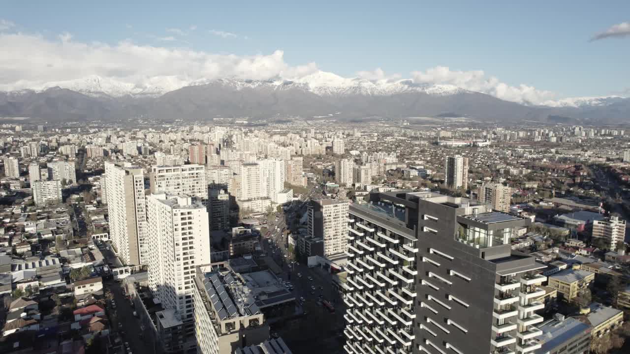 智利圣地亚哥鸟瞰图视频素材