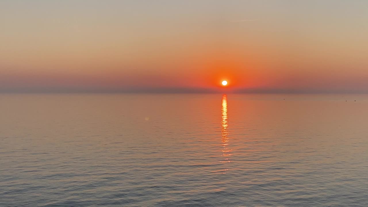 美丽的日落海景视频素材