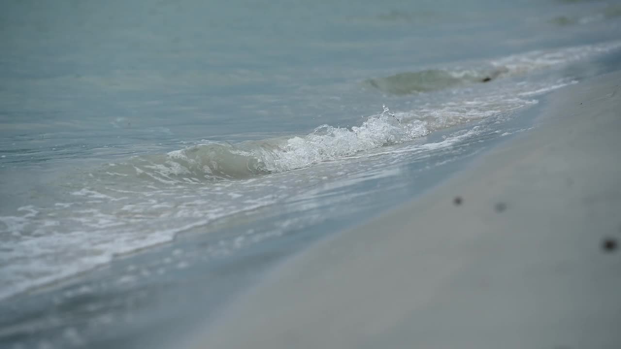 海浪和沙滩视频素材