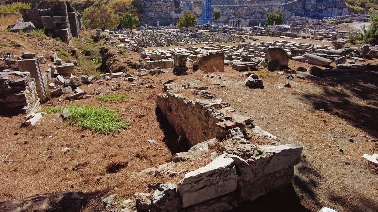 土耳其以弗所的古代竞技场视频素材