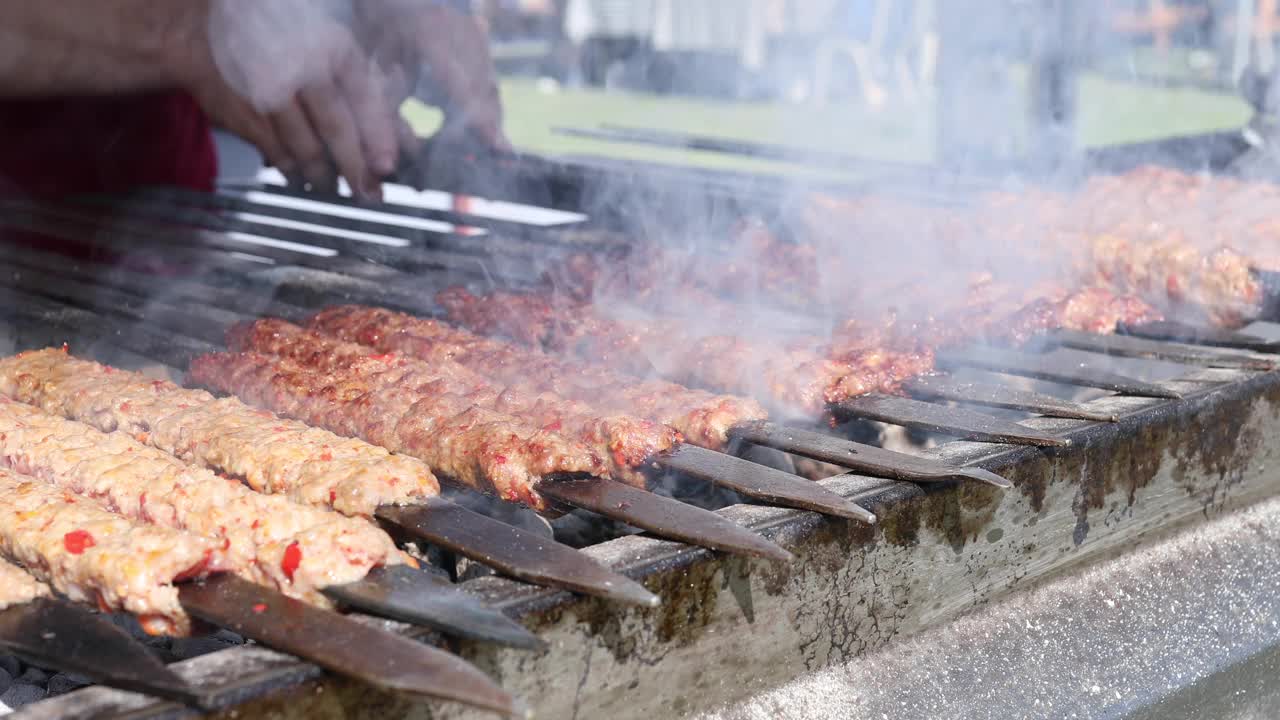 土耳其烤肉串视频素材