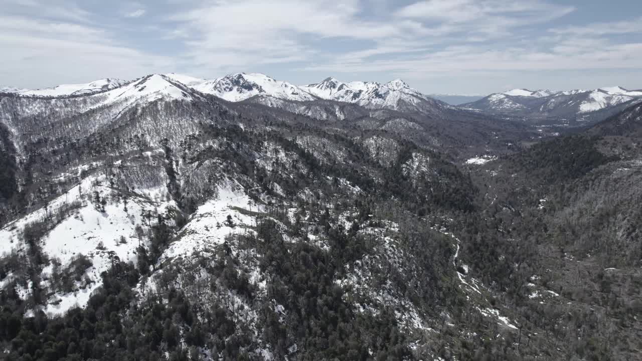 智利南部的雪山视频素材