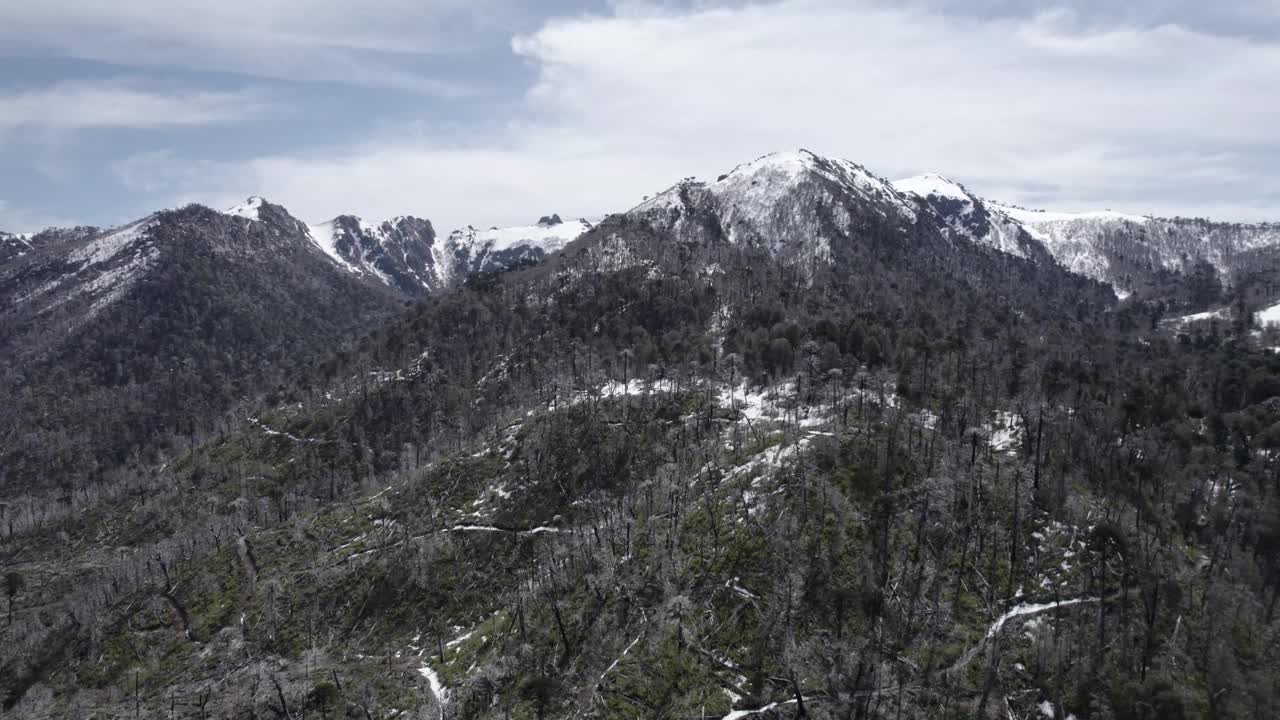 智利南部的雪山视频素材