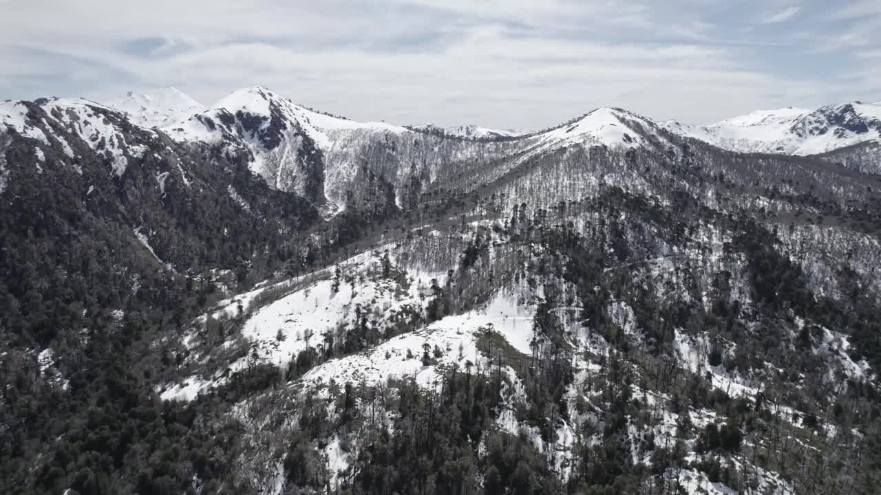 智利南部的雪山视频素材