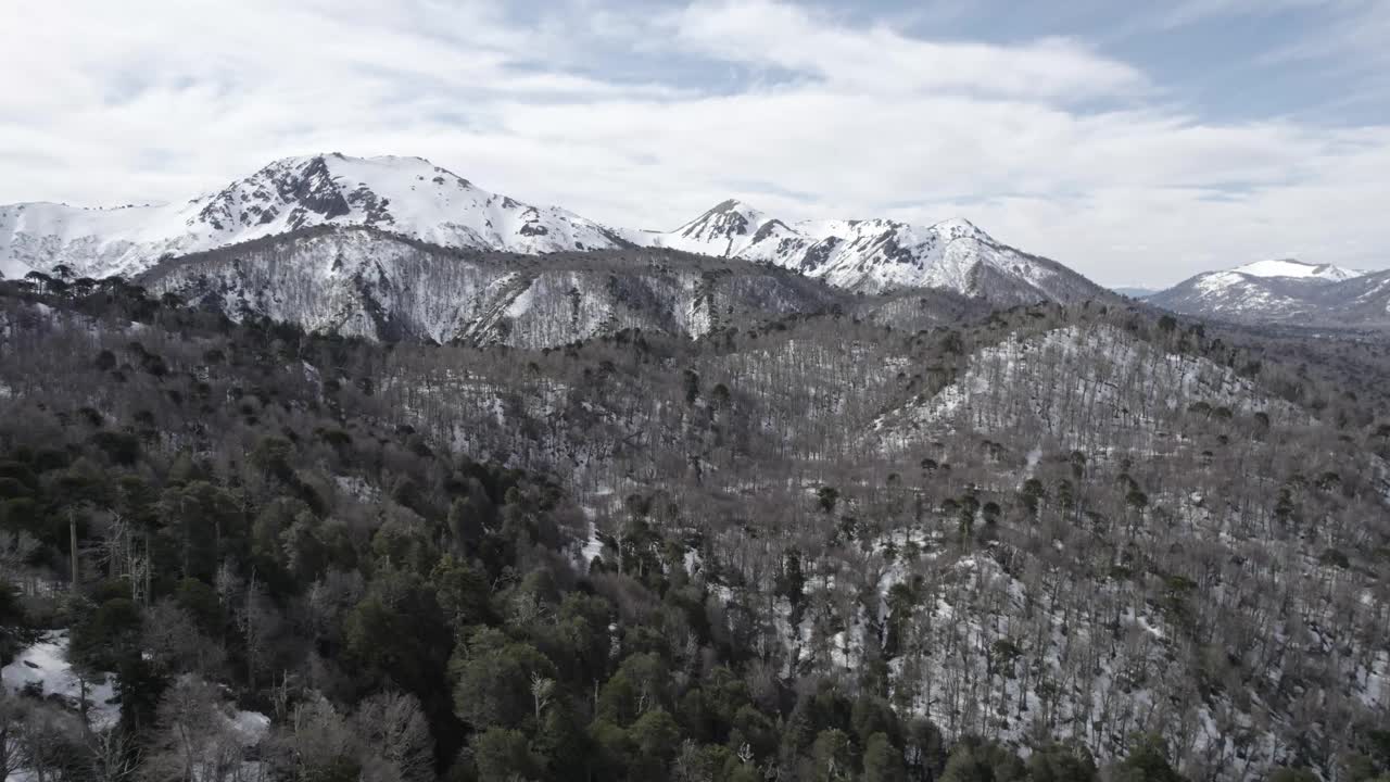 智利南部的雪山视频素材