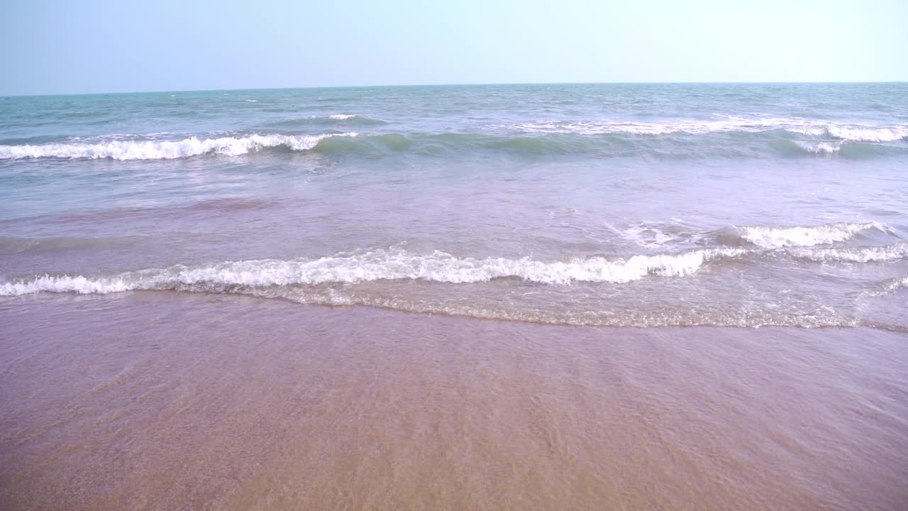 海边海滩的美丽景色视频素材