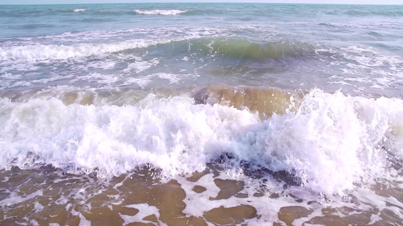 海边海滩的美丽景色视频素材