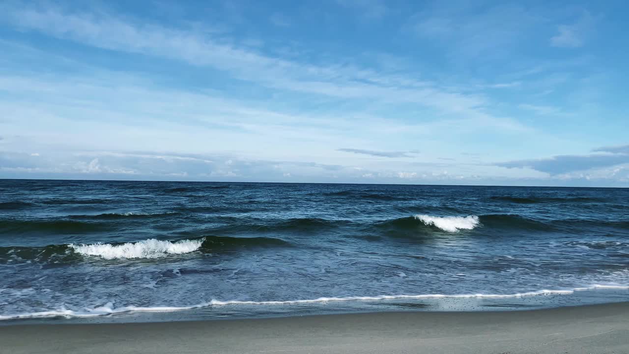 大海，海浪的特写。视频下载