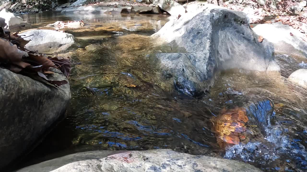 阿巴拉契亚山脉瀑布河视频素材