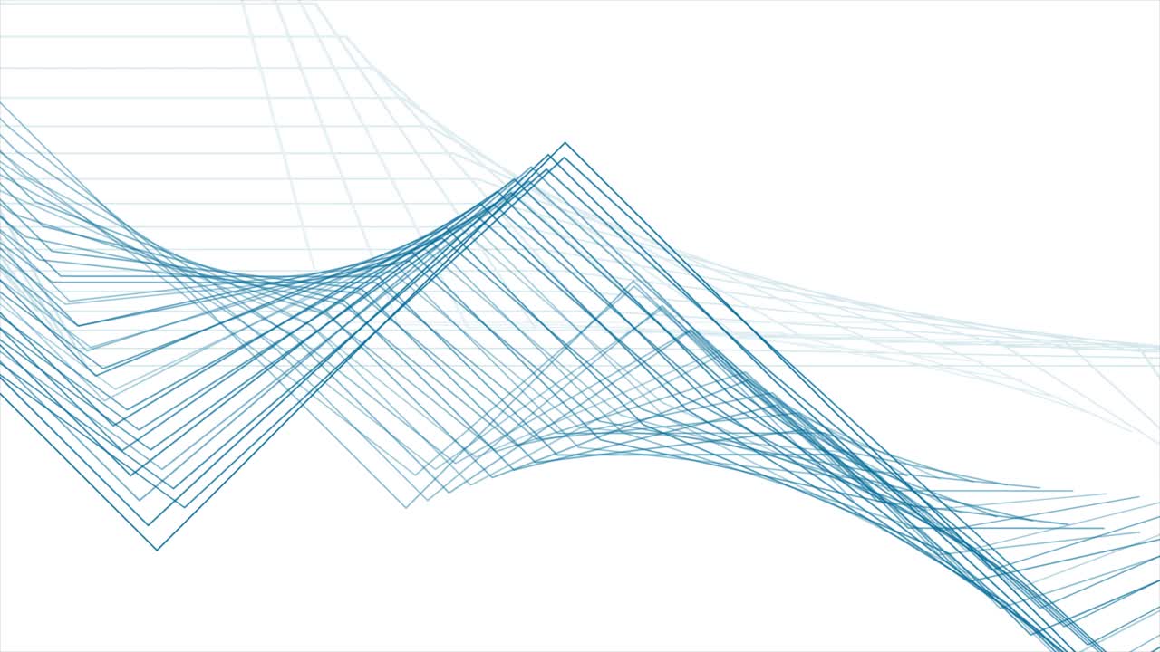 蓝色简约线条抽象的未来主义技术运动背景视频素材