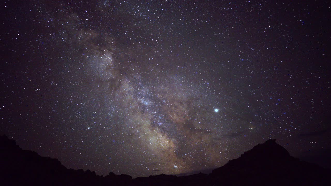 银河繁星满天时间环绕视频素材