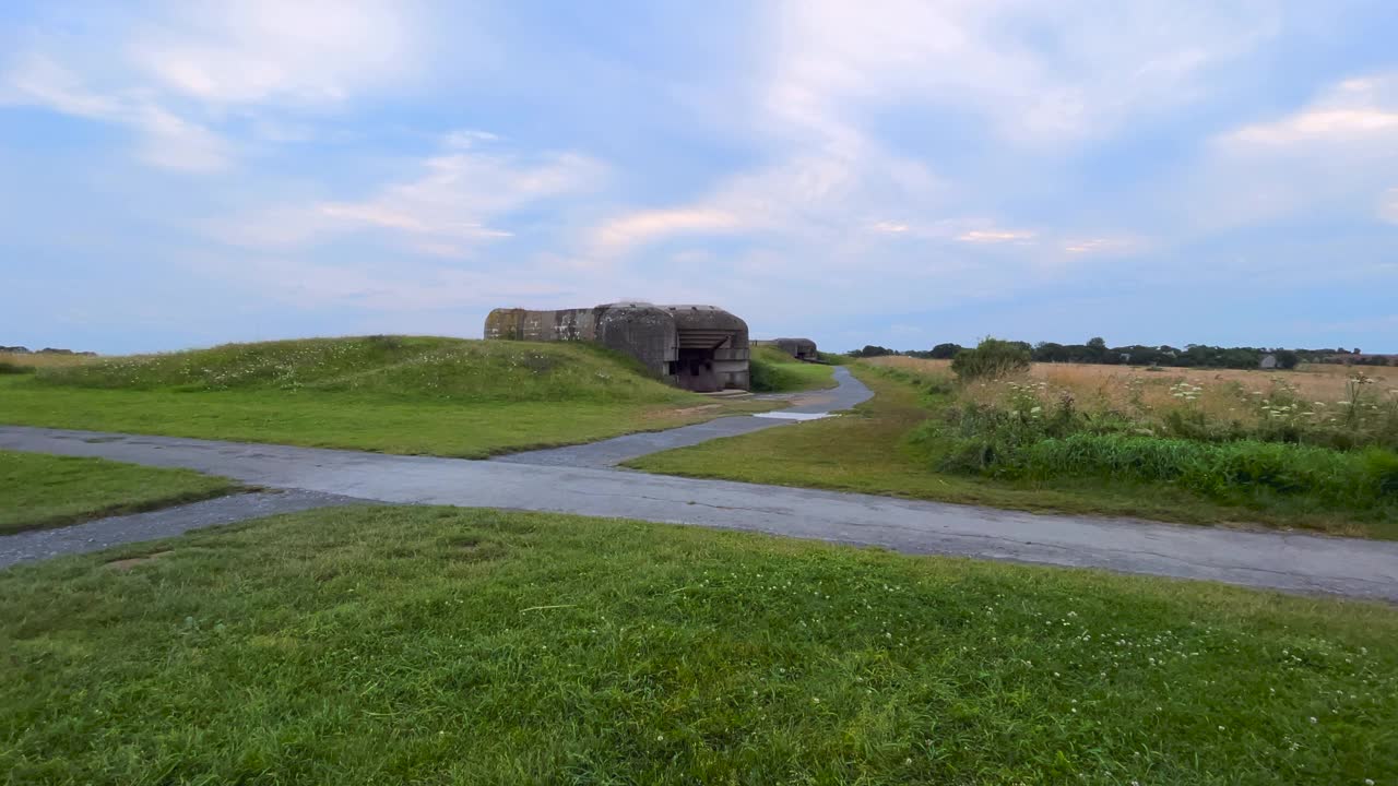 Longues-sur-Mer电池视频素材