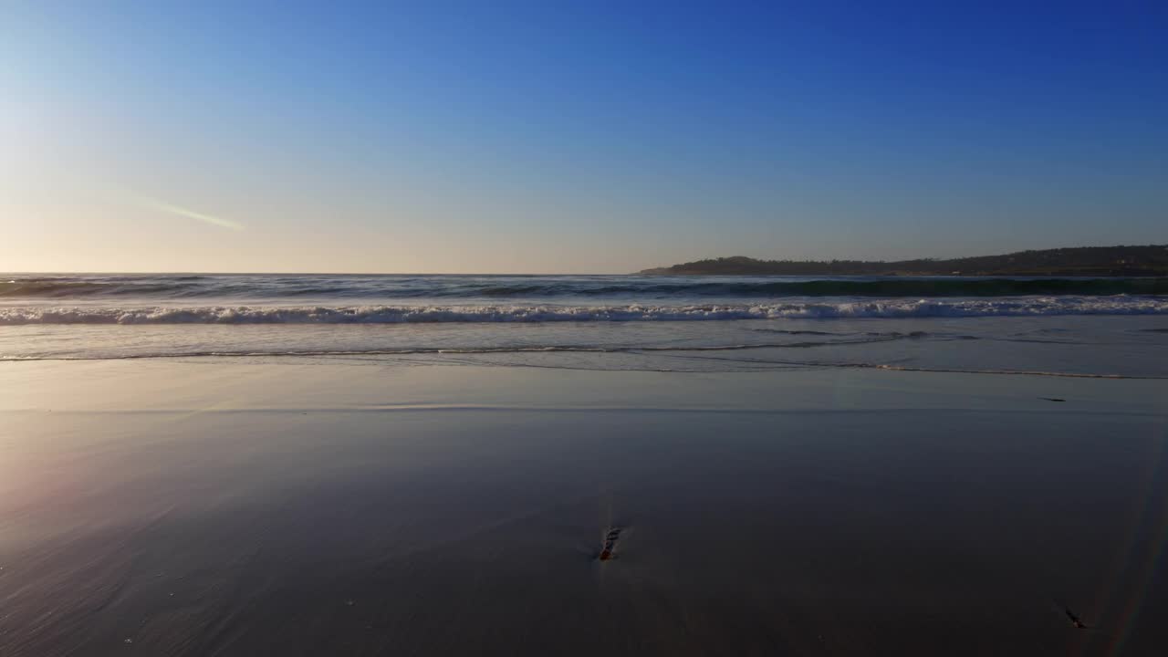 太平洋沿岸美丽的海滩视频素材