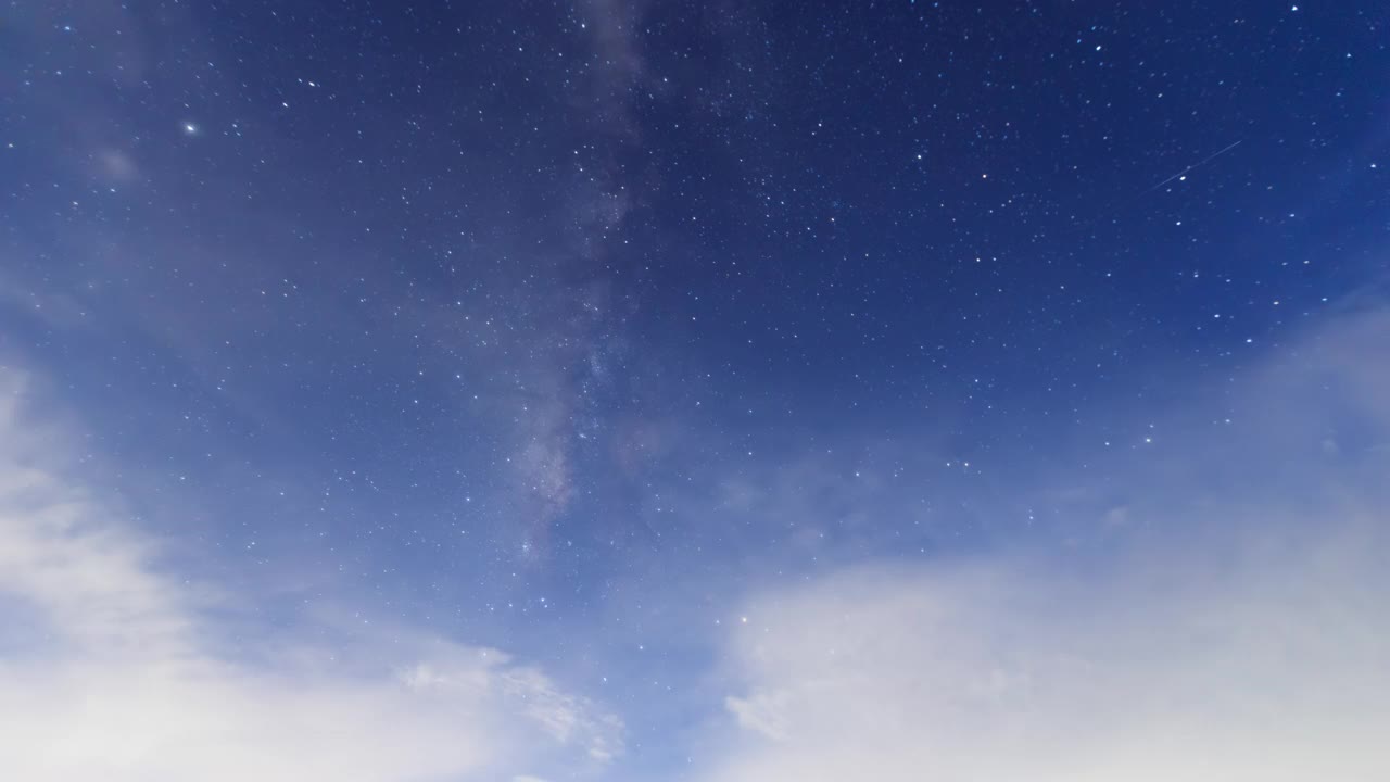 泰国的银河时光。夜空背景视频素材