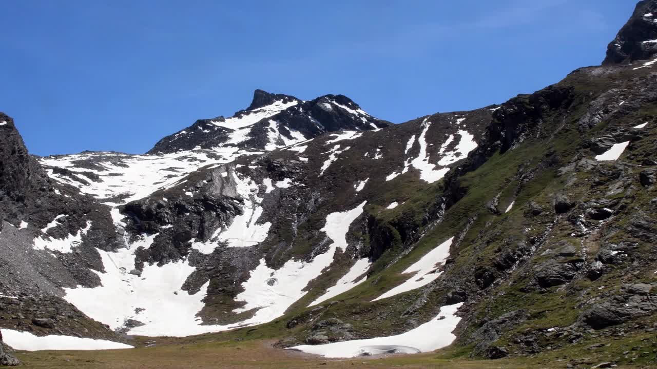 阿尔卑斯草原上的小溪视频素材