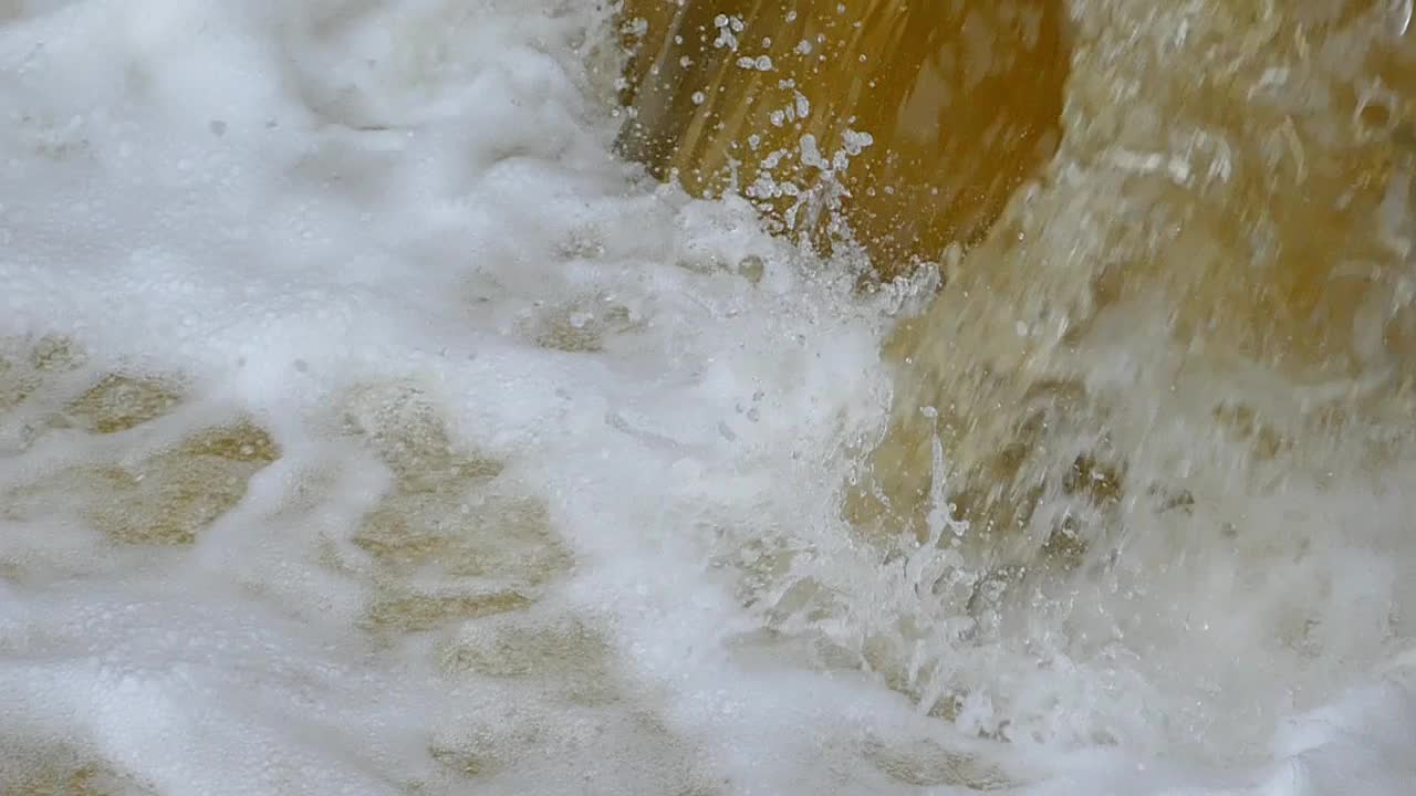 水力发电厂，慢动作视频素材