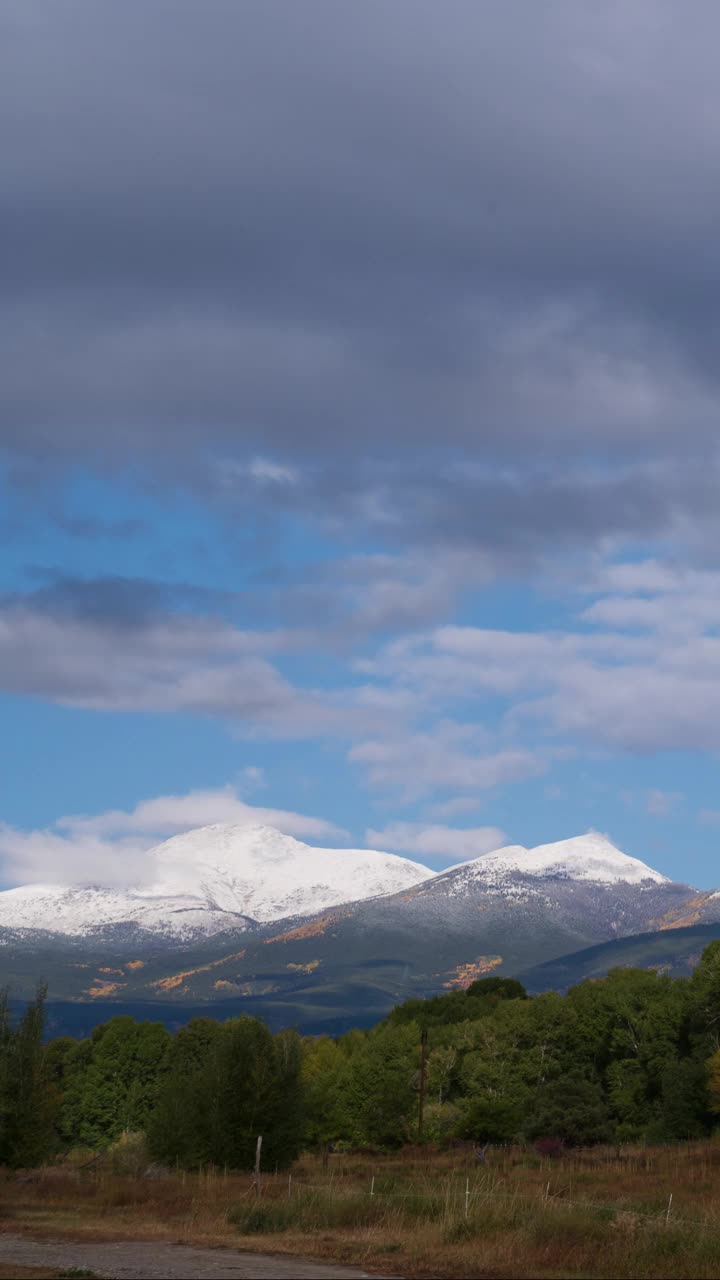 宁静的科罗拉多雪山视频素材