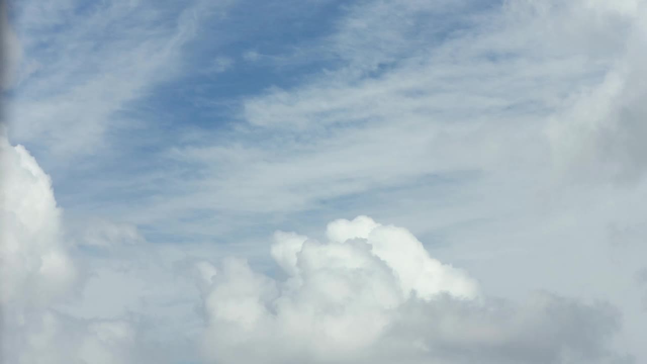 云越来越厚了。天气逐渐变坏。云时间流逝。视频素材