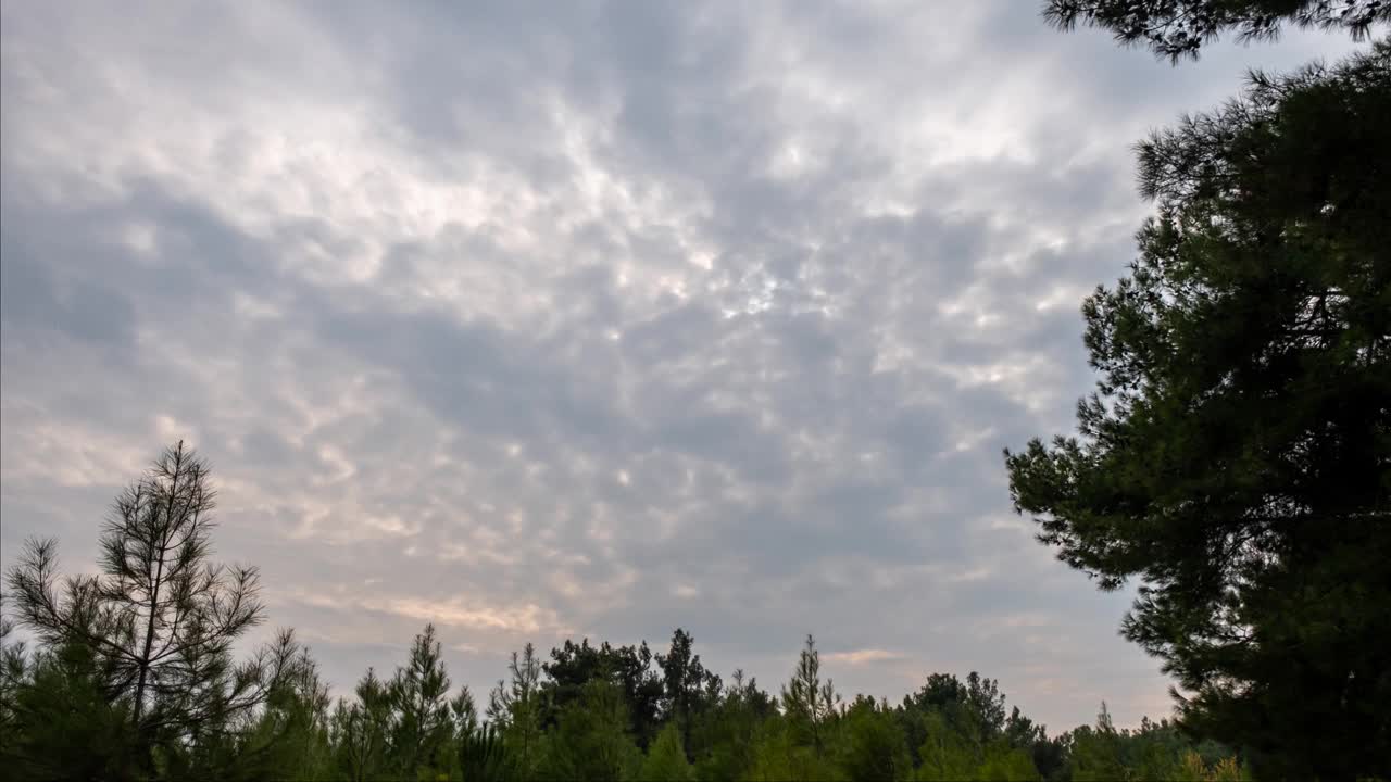 天空间隔拍摄(4 k)视频素材