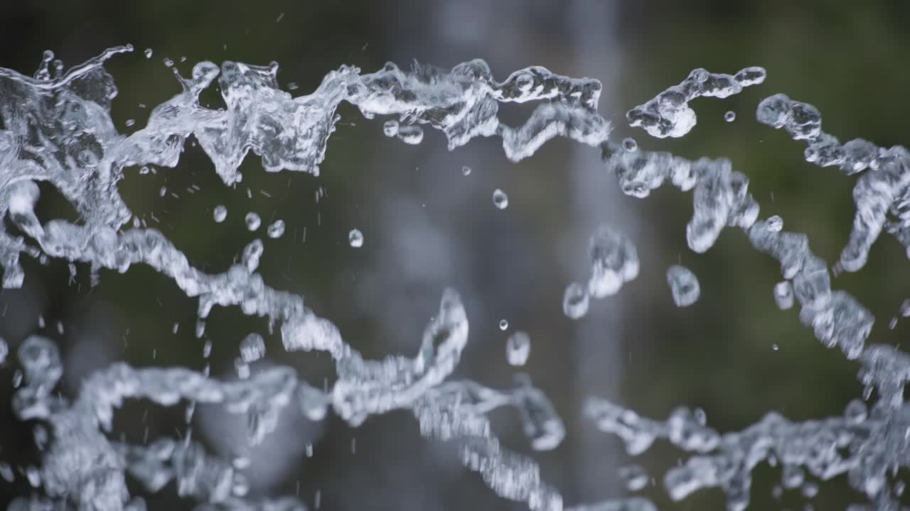 水珠飞溅，爆炸视频素材