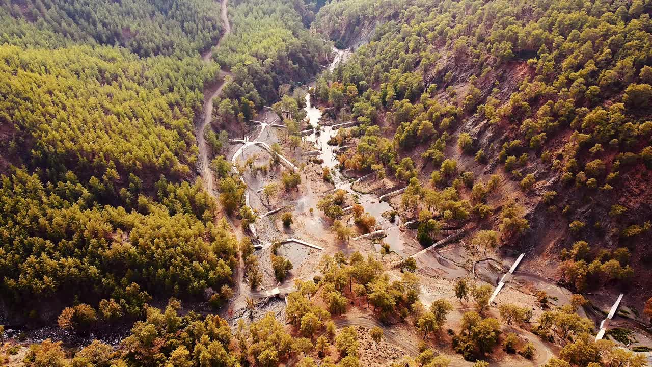 山景鸟瞰图视频素材