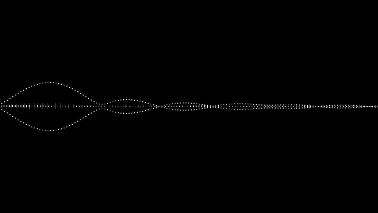 音频波形或音频频谱的最小无缝循环动画。视频素材