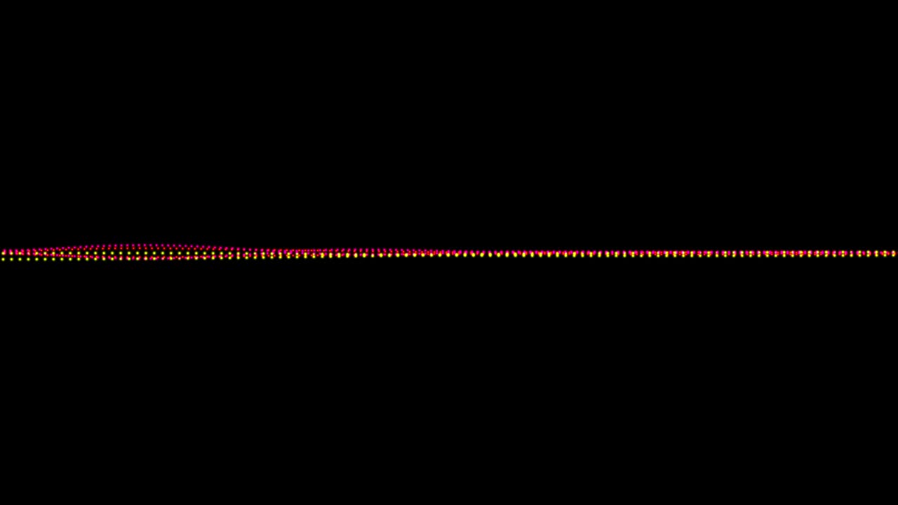 音频波形或音频频谱的最小无缝循环动画。视频素材