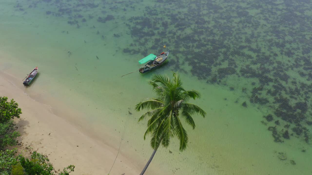 位于泰国特叻的Koh Chang附近的Koh Mak热带岛屿和天堂般的海滩视频素材