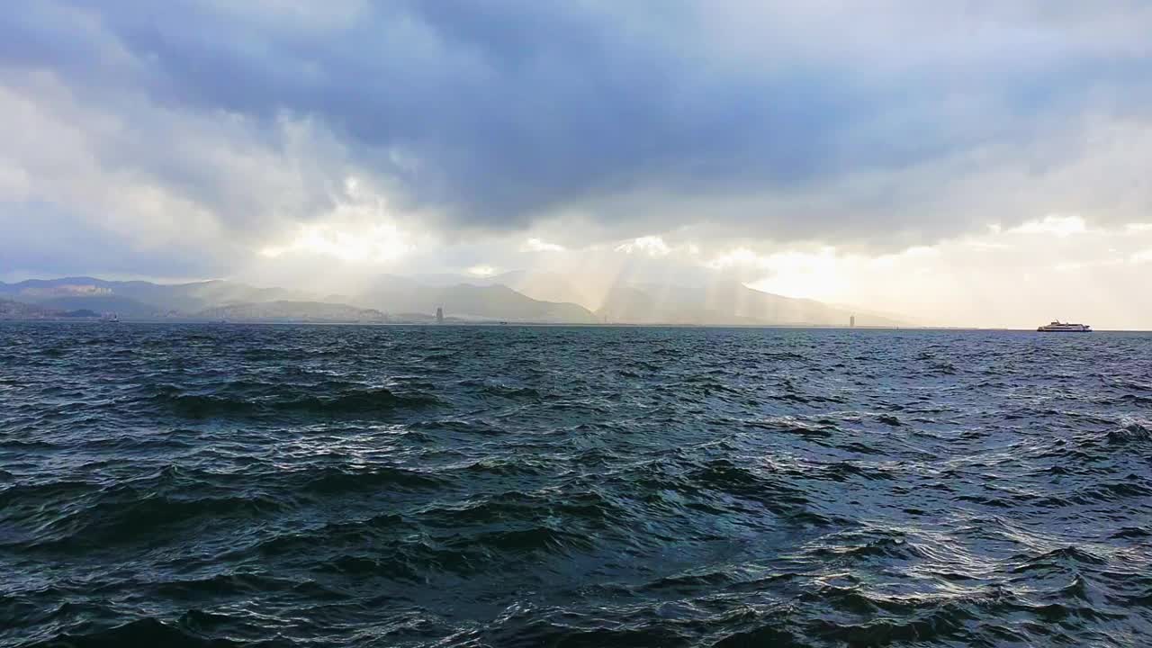 海上风暴日视频素材