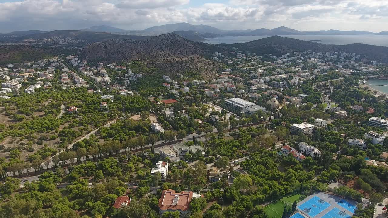 雅典的Vouliagmeni郊区视频下载