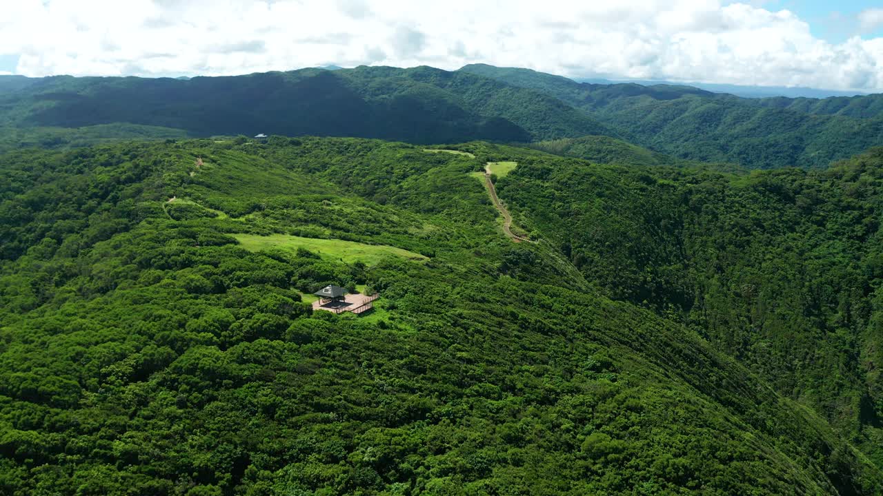 鸟瞰图屏东东海公园，台湾视频素材