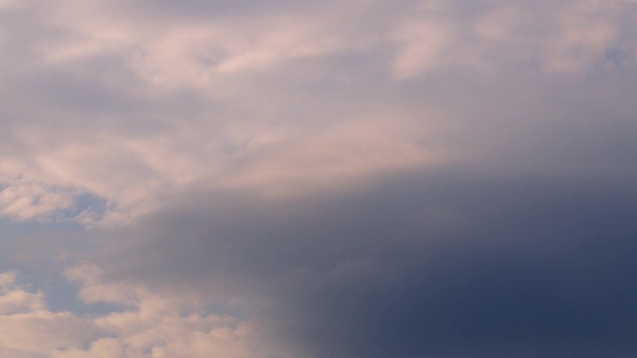 自然天气蔚蓝的天空。白云分层，蓝天背景。热带夏日阳光明媚，阳光灿烂视频素材