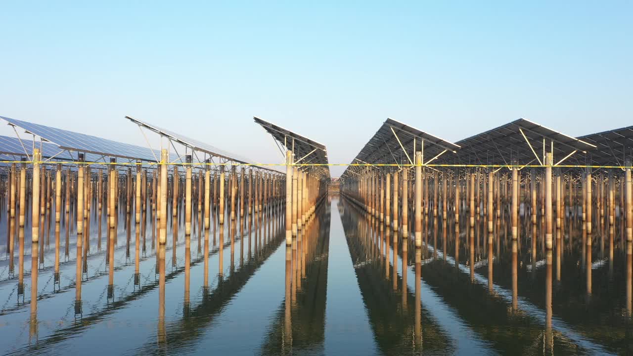 太陽能發電場视频素材