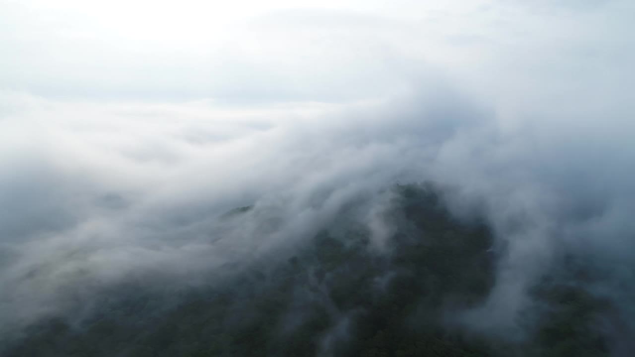 云海山景/韩国庆南南海郡视频素材