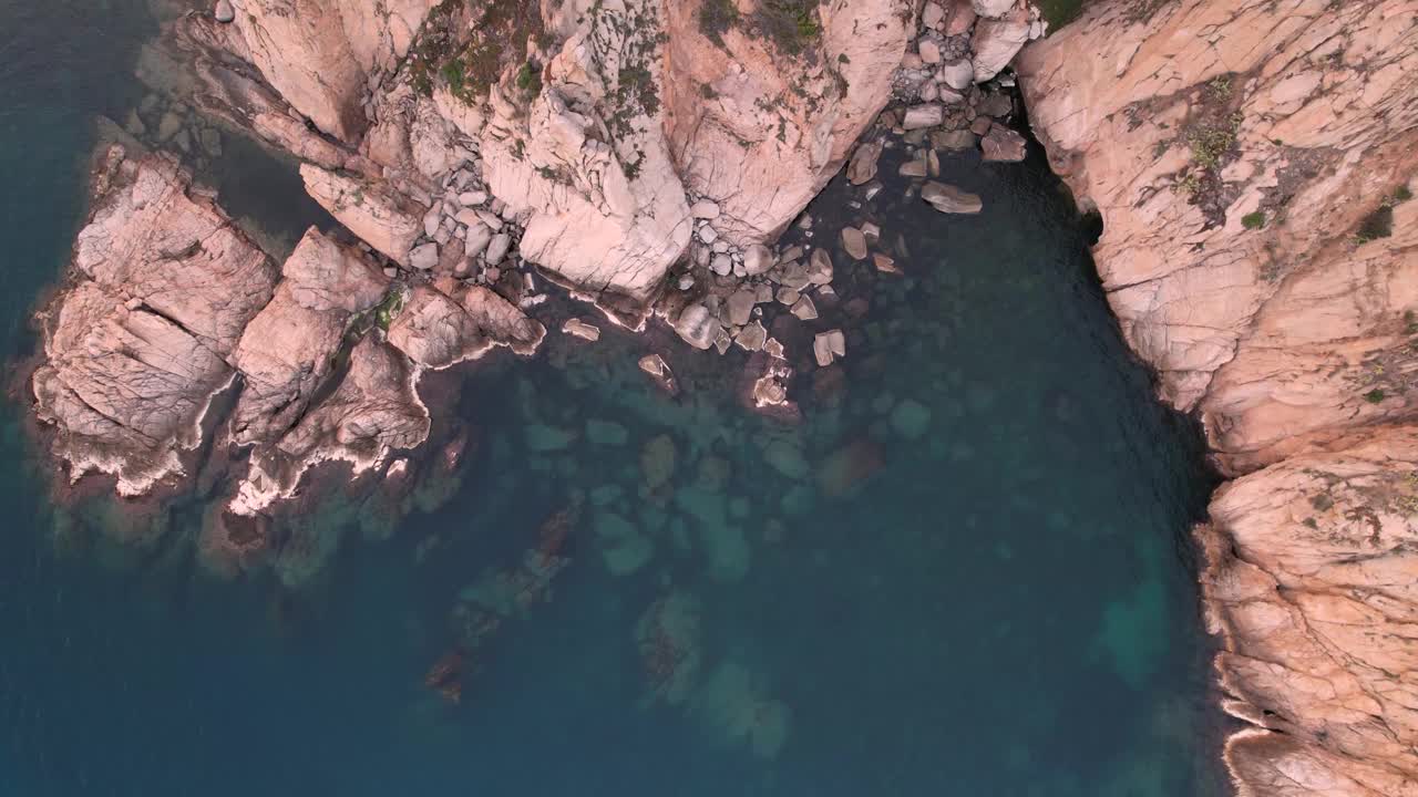 布拉瓦海岸悬崖上的日落视频素材