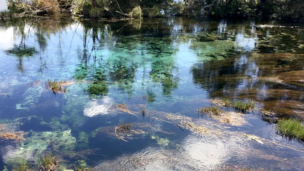 移动纯淡水泉背景视频素材