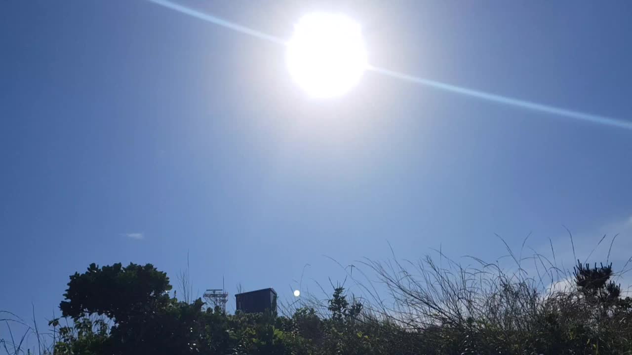 夏日的海风和烈日视频素材