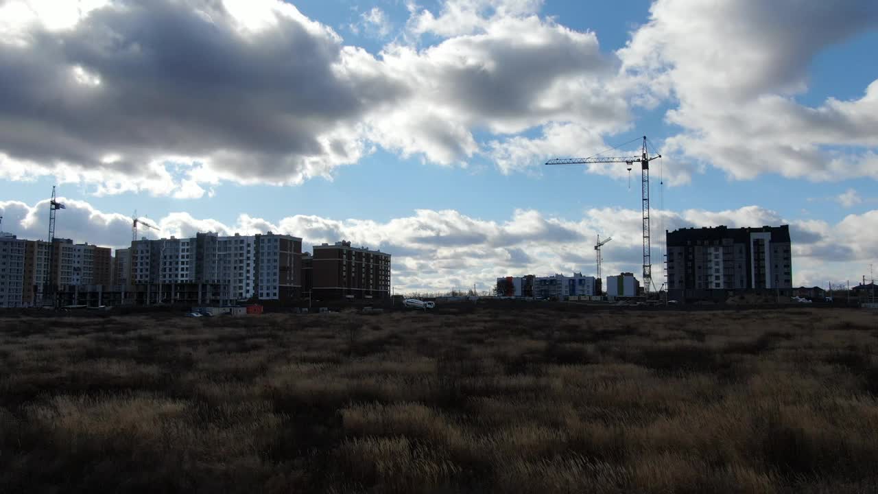 住宅区的建设视频素材