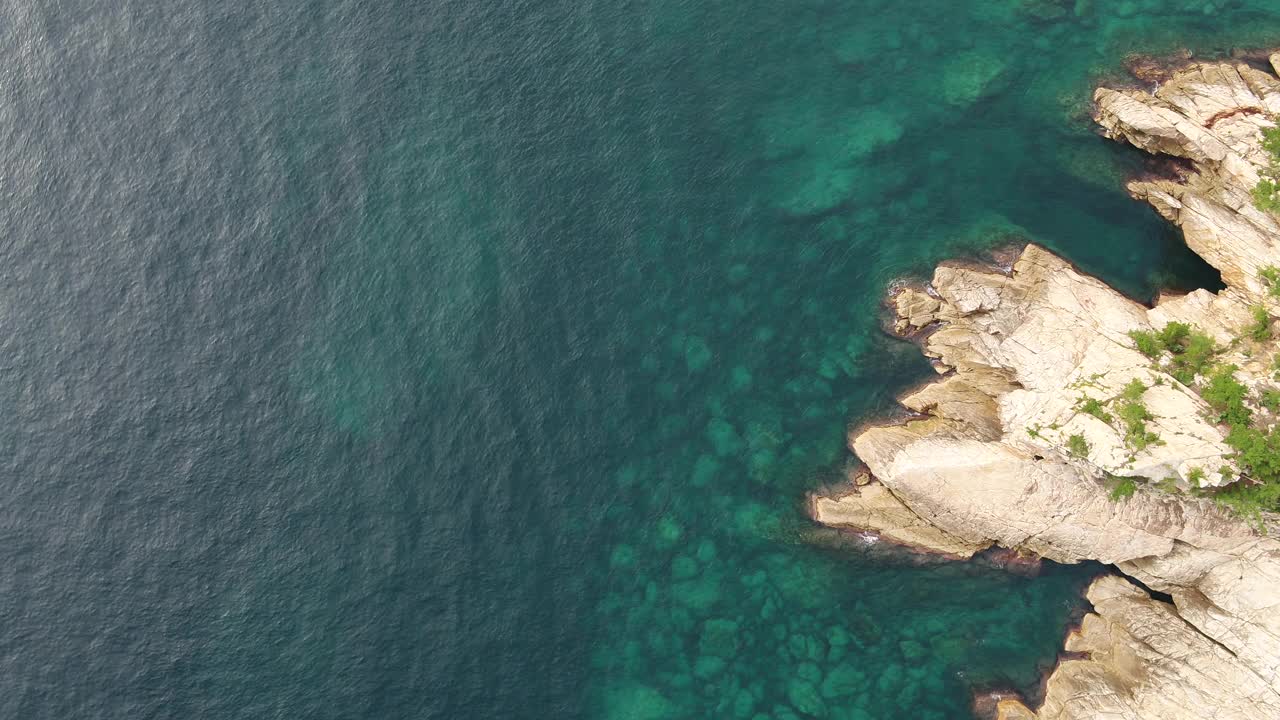 江原原德郡三陟市加南里加南港附近的海景视频素材