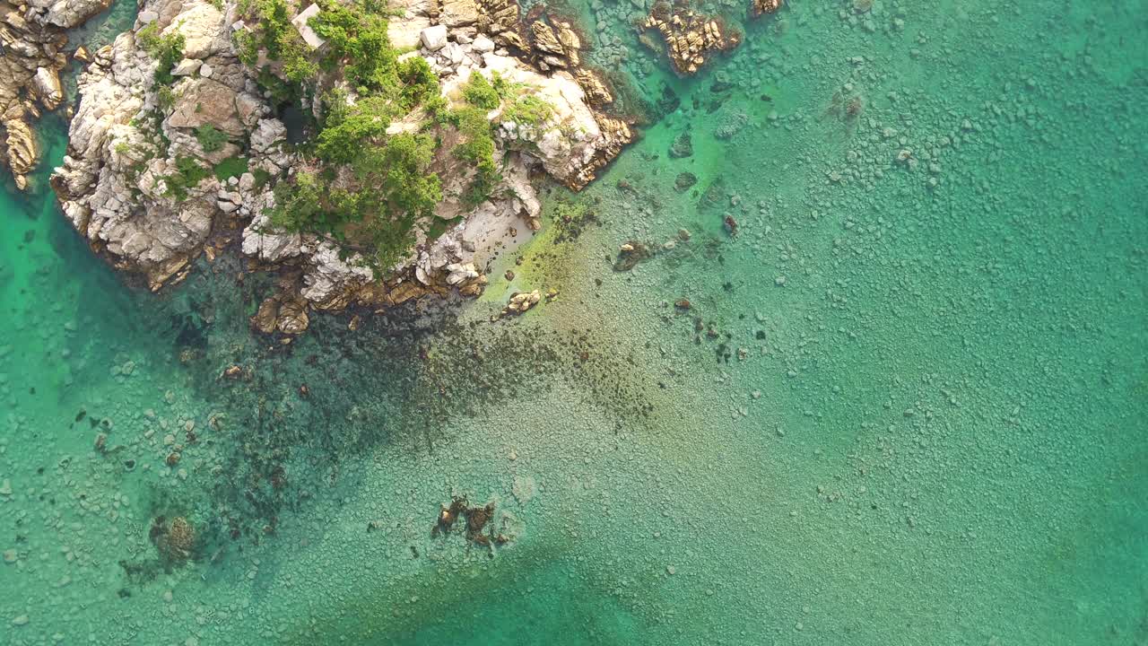 江原原德郡三陟市加南里加南港附近的海景视频素材