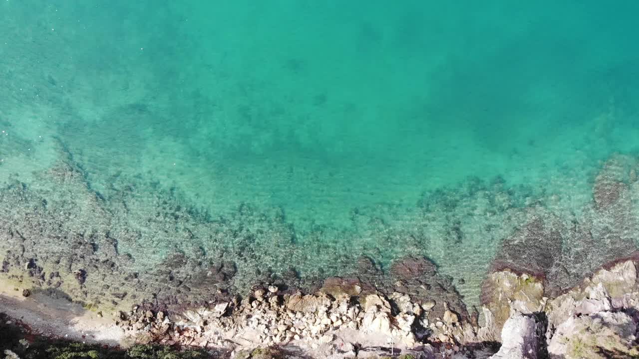 鸟瞰落基海岸视频素材