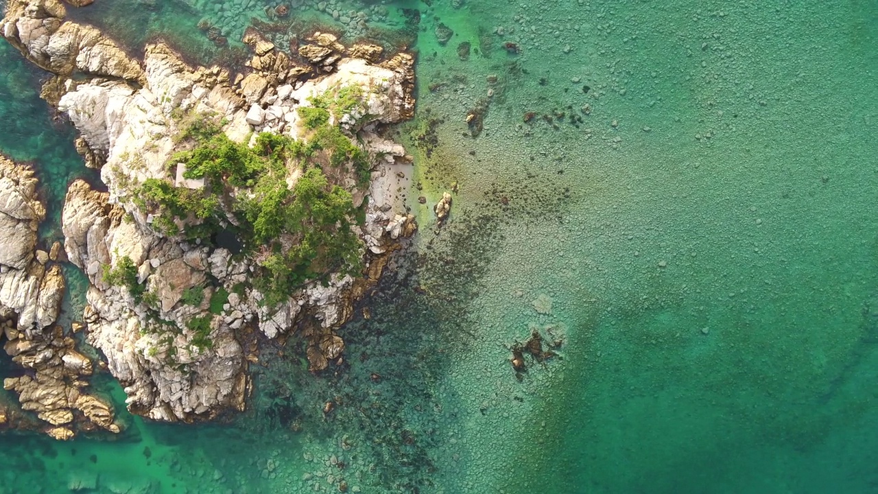 江原原德郡三陟市加南里加南港附近的海景视频素材