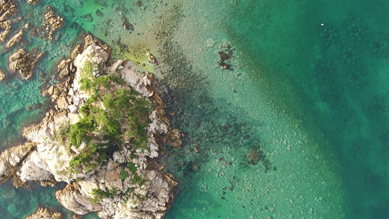 江原原德郡三陟市加南里加南港附近的海景视频素材