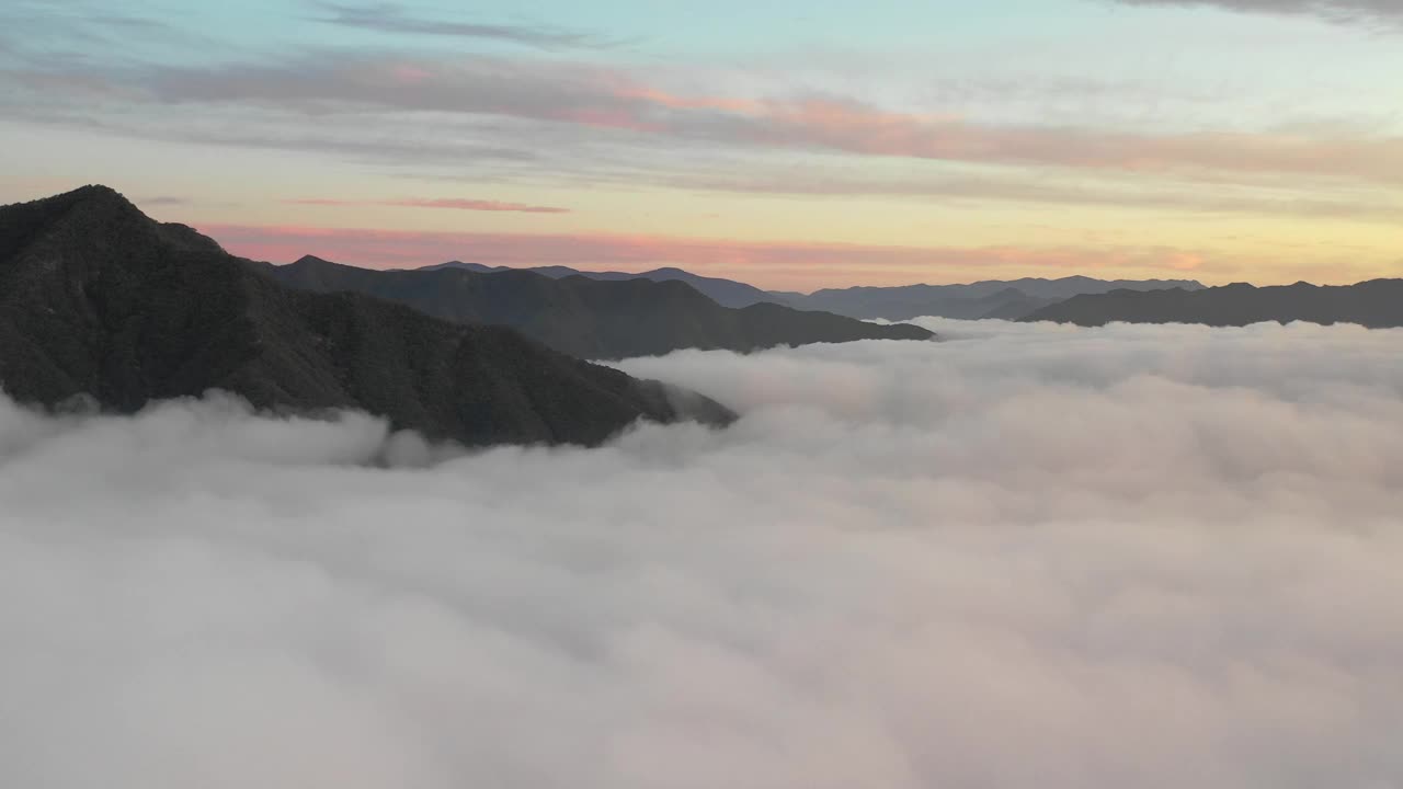 云海山/江原道，韩国视频素材