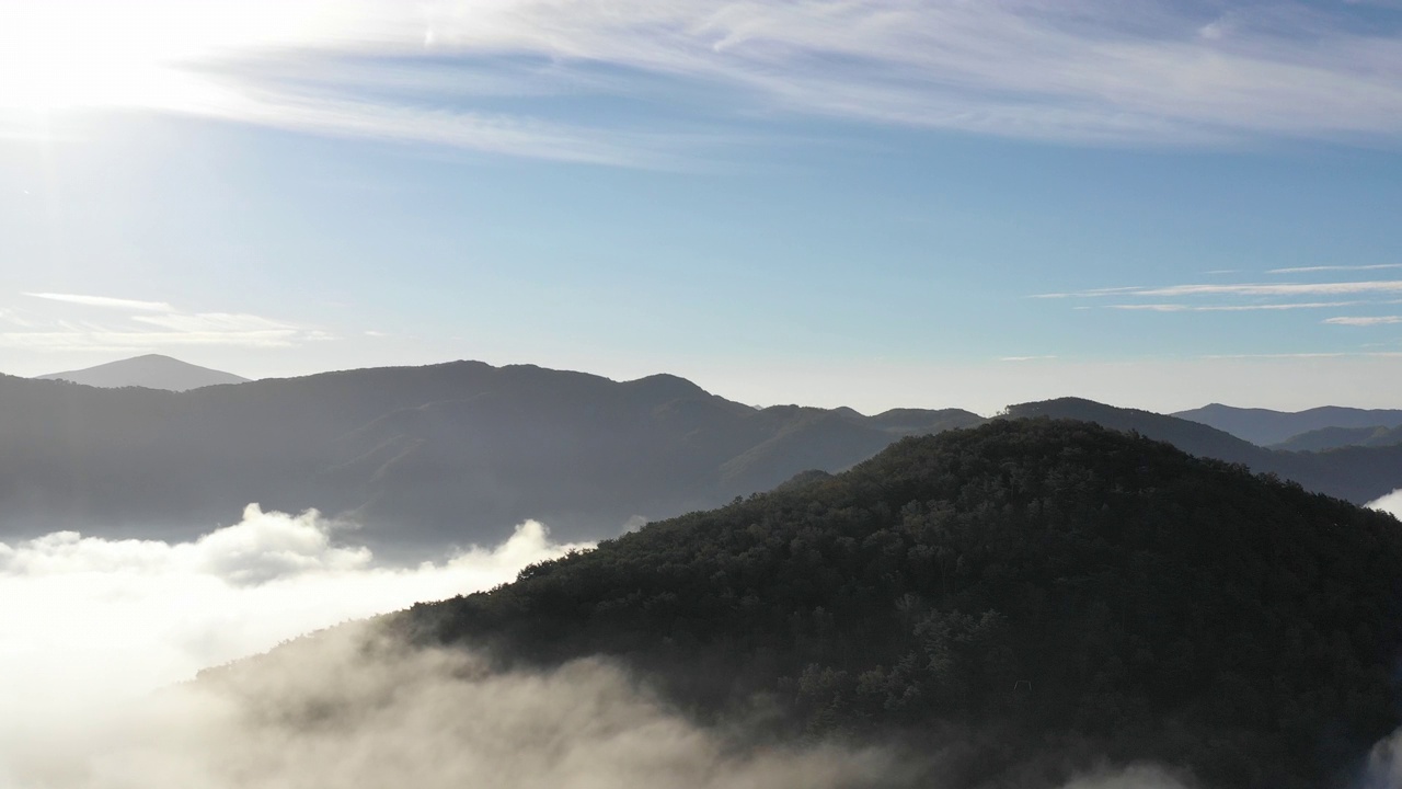 云海山/江原道，韩国视频素材