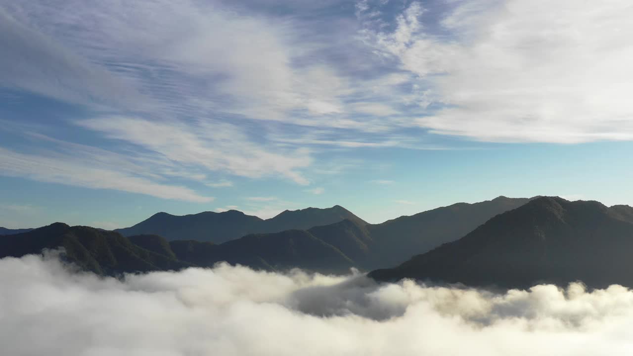 云海山/江原道，韩国视频素材