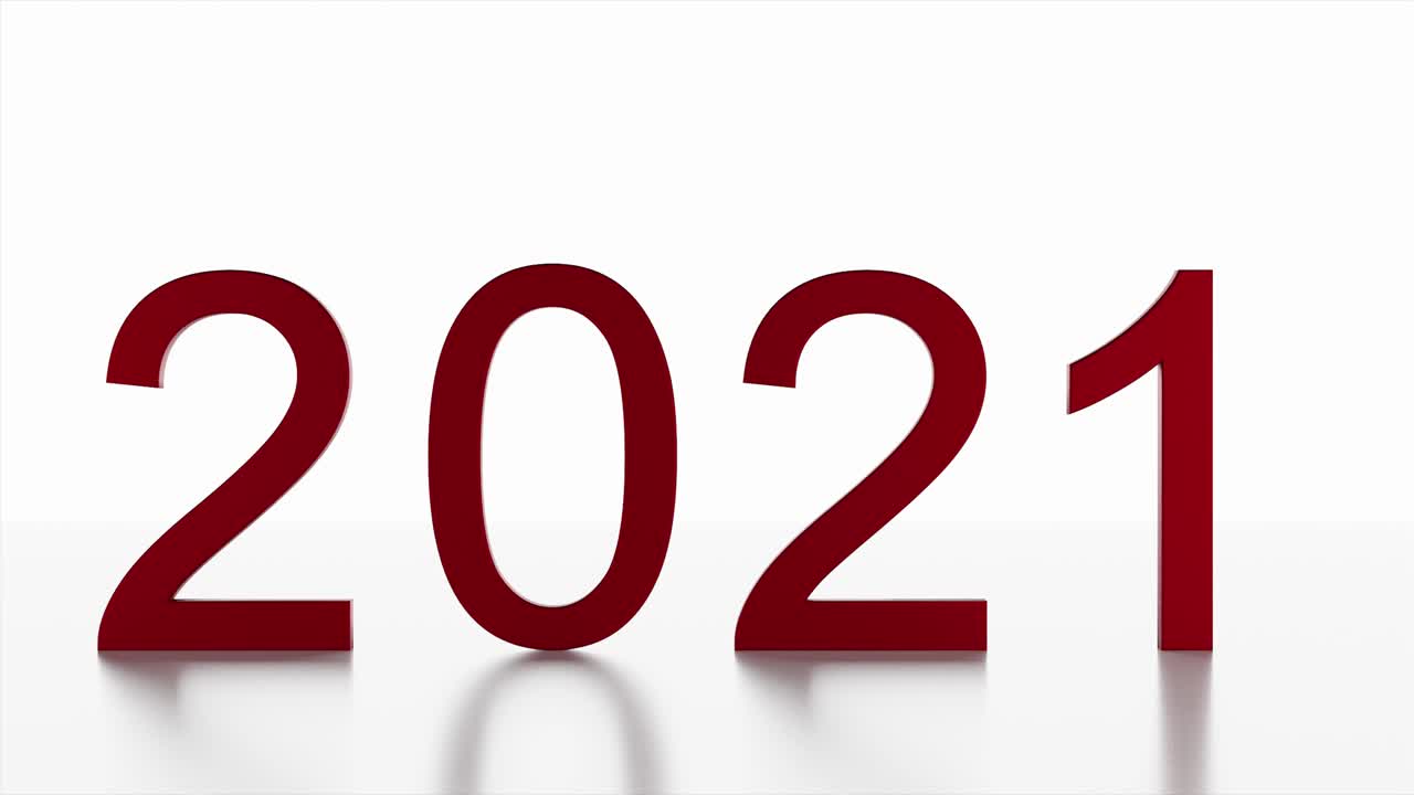 新2022年。2022代替2021视频素材